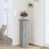 Grey Sonoma Plant Stand - 33x33x100 cm Engineered Wood | HipoMarket