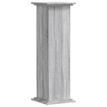 Grey Sonoma Plant Stand - 33x33x100 cm Engineered Wood | HipoMarket