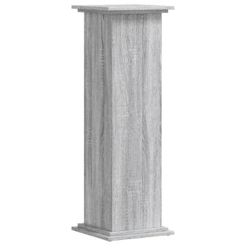 Grey Sonoma Plant Stand - 33x33x100 cm Engineered Wood | HipoMarket