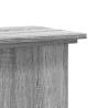 Grey Sonoma Plant Stand - 33x33x100 cm Engineered Wood | HipoMarket