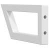 Elegant White Trapezium Shelf Brackets for Washbasin - 2 pcs