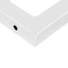 Elegant White Trapezium Shelf Brackets for Washbasin - 2 pcs