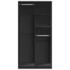 Wardrobe Black 100x50x200 cm Engineered Wood | Hipomarket