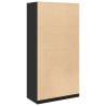 Wardrobe Black 100x50x200 cm Engineered Wood | Hipomarket