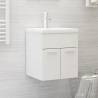 Sink Cabinet High Gloss White 41x38.5x46 cm Engineered Wood Colour high gloss white Size 41 x 38.5 x 46 cm Number of 1 Number of Pieces 