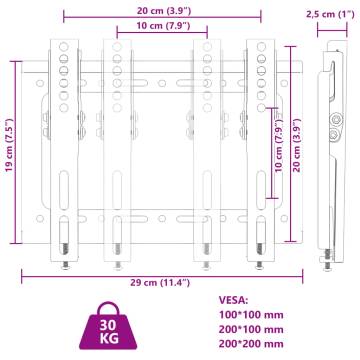 Heavy-Duty TV Wall Mount for 14-42 Inch Screens | Max VESA 200x200