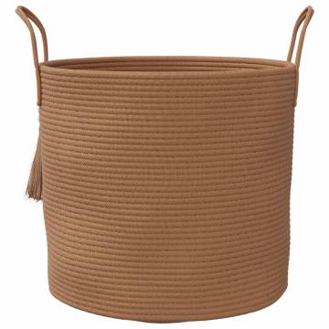 Stylish Brown Storage Basket Ø40x35 cm | Hipo Market