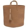 Stylish Brown Storage Basket Ø40x35 cm | Hipo Market