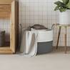 Stylish Grey & White Storage Basket Ø51x33 cm - Hipomarket