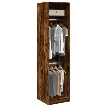 Wardrobe Smoked Oak 50x50x200 cm - Stylish Storage Solution