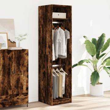 Wardrobe Smoked Oak 50x50x200 cm - Stylish Storage Solution