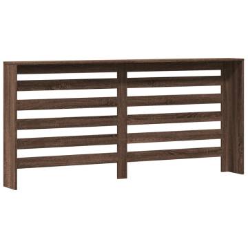 Radiator Cover Brown Oak 175x20x82 cm - Stylish & Practical