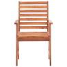 Outdoor Dining Chairs Set - 3 pcs Solid Acacia Wood