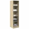 Sonoma Oak Wardrobe - 50x50x200 cm | Stylish Storage Solution