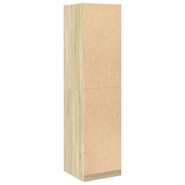 Sonoma Oak Wardrobe - 50x50x200 cm | Stylish Storage Solution