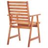 Outdoor Dining Chairs Set - 3 pcs Solid Acacia Wood