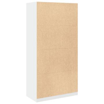 Wardrobe White 100x50x200 cm - Durable Engineered Wood