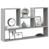 Grey Sonoma Wall Shelf - 99x15x60 cm Engineered Wood