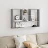 Grey Sonoma Wall Shelf - 99x15x60 cm Engineered Wood