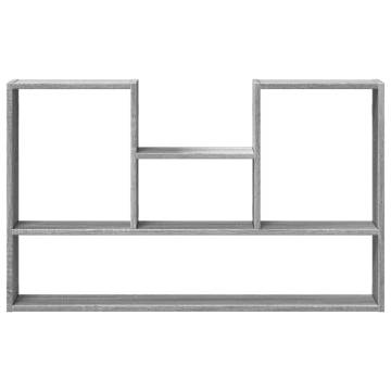 Grey Sonoma Wall Shelf - 99x15x60 cm Engineered Wood