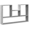 Grey Sonoma Wall Shelf - 99x15x60 cm Engineered Wood