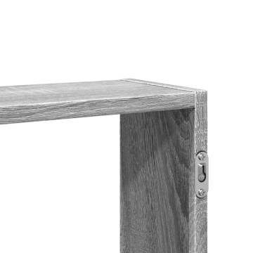 Grey Sonoma Wall Shelf - 99x15x60 cm Engineered Wood