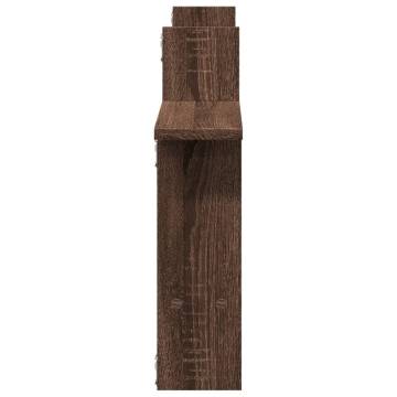 Brown Oak Wall Shelves - 2 pcs, 50x12x50 cm | HipoMarket