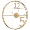 Elegant Gold Wall Clock Ø50 cm - Stylish Home Decor