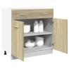 Drawer Bottom Cabinet Sonoma Oak - 80x46x81.5 cm | HipoMarket