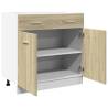 Drawer Bottom Cabinet Sonoma Oak - 80x46x81.5 cm | HipoMarket