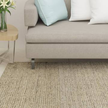 Durable Taupe Sisal Rug for Scratching Post - 66x200 cm