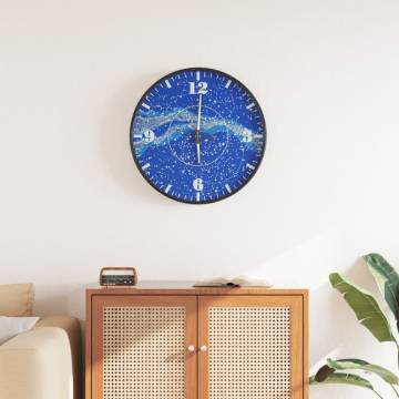 Elegant Luminous Wall Clock Blue Ø30 cm | Hipomarket UK