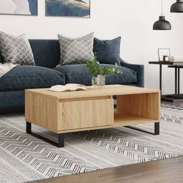 Sonoma Oak Coffee Table - 90x60 cm | Durable & Stylish