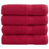  Premium Shower Towels SOLUND 4 pcs Red 70x140 cm 600 gsm Colour red Size 70 x 140 cm Quantity in Package 4 