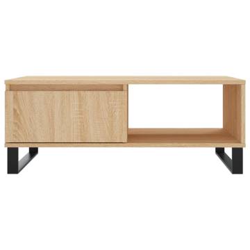 Sonoma Oak Coffee Table - 90x60 cm | Durable & Stylish