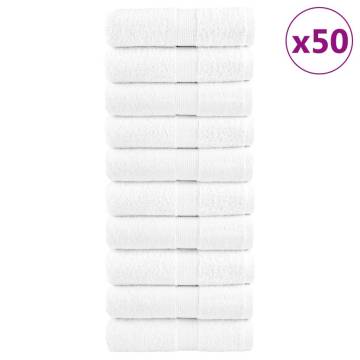 Premium Guest Towels SOLUND - 50pcs White 30x50cm 600gsm