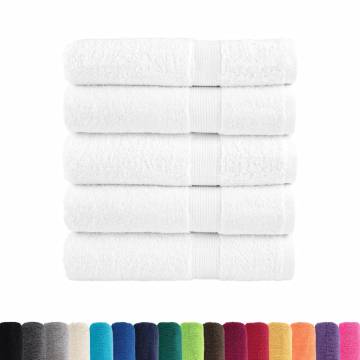 Premium Bath Towels SOLUND 25pcs - White 100x150cm | HipoMarket