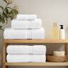 Premium Bath Towels SOLUND 25pcs - White 100x150cm | HipoMarket