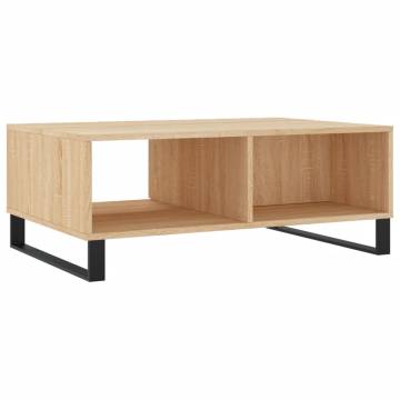 Sonoma Oak Coffee Table - 90x60 cm | Durable & Stylish