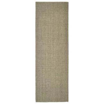 Durable Taupe Sisal Rug for Scratching Post - 66x200 cm