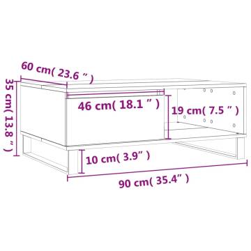 Sonoma Oak Coffee Table - 90x60 cm | Durable & Stylish