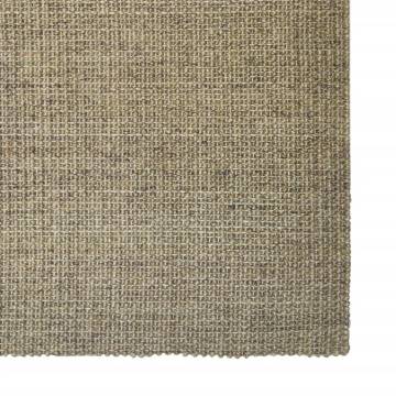 Durable Taupe Sisal Rug for Scratching Post - 66x200 cm