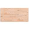 Rectangular Solid Beech Wood Table Top - 80x40 cm