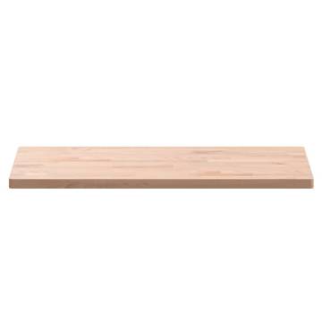 Rectangular Solid Beech Wood Table Top - 80x40 cm