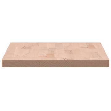 Rectangular Solid Beech Wood Table Top - 80x40 cm