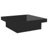 High Gloss Black Coffee Table - Stylish & Durable 90x90 cm