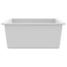 White Granite Kitchen Sink with Overflow Hole - Durable & Stylish