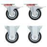 Durable 75mm Casters - Set of 4 for Easy Mobility