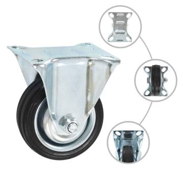 Durable 75mm Casters - Set of 4 for Easy Mobility