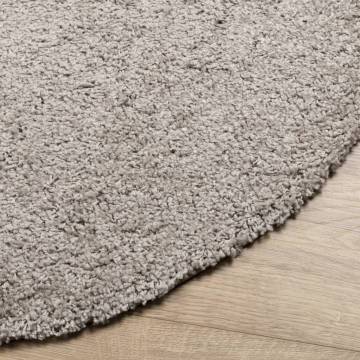 Shaggy Rug PAMPLONA High Pile Modern Beige Ø 280 cm | Hipomarket